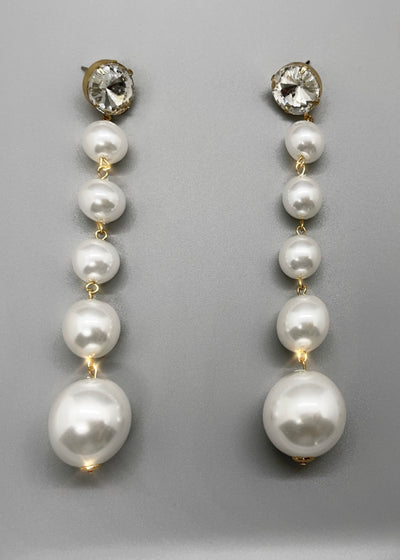 Oversized Pearl Drop Earrings