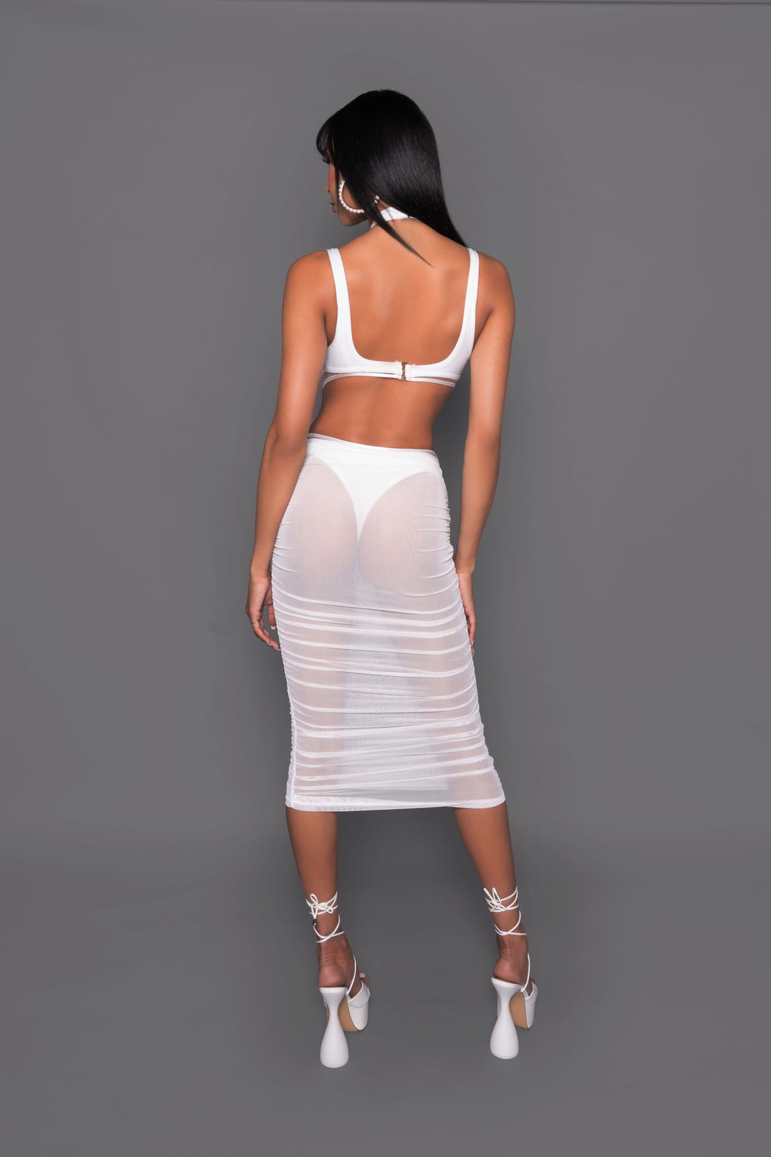 white cut out bandage dress Victoria Dress